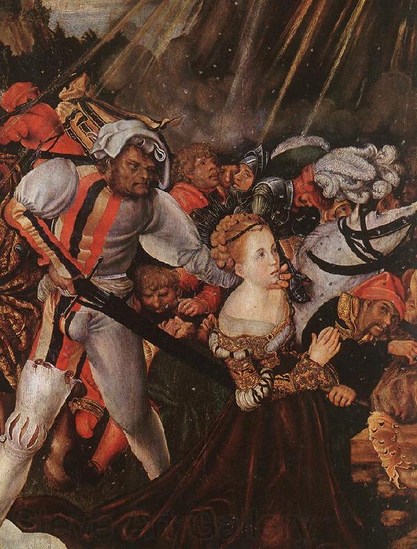 CRANACH, Lucas the Elder The Martyrdom of St Catherine (detail) sdf Spain oil painting art